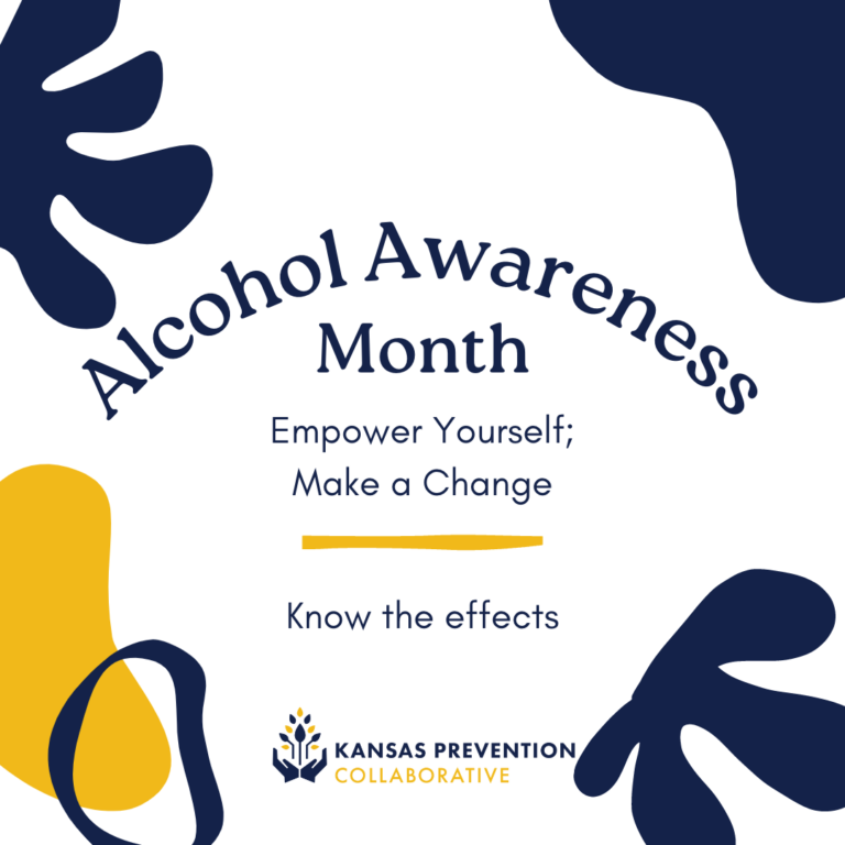 Alcohol Awareness Month decorative graphic
