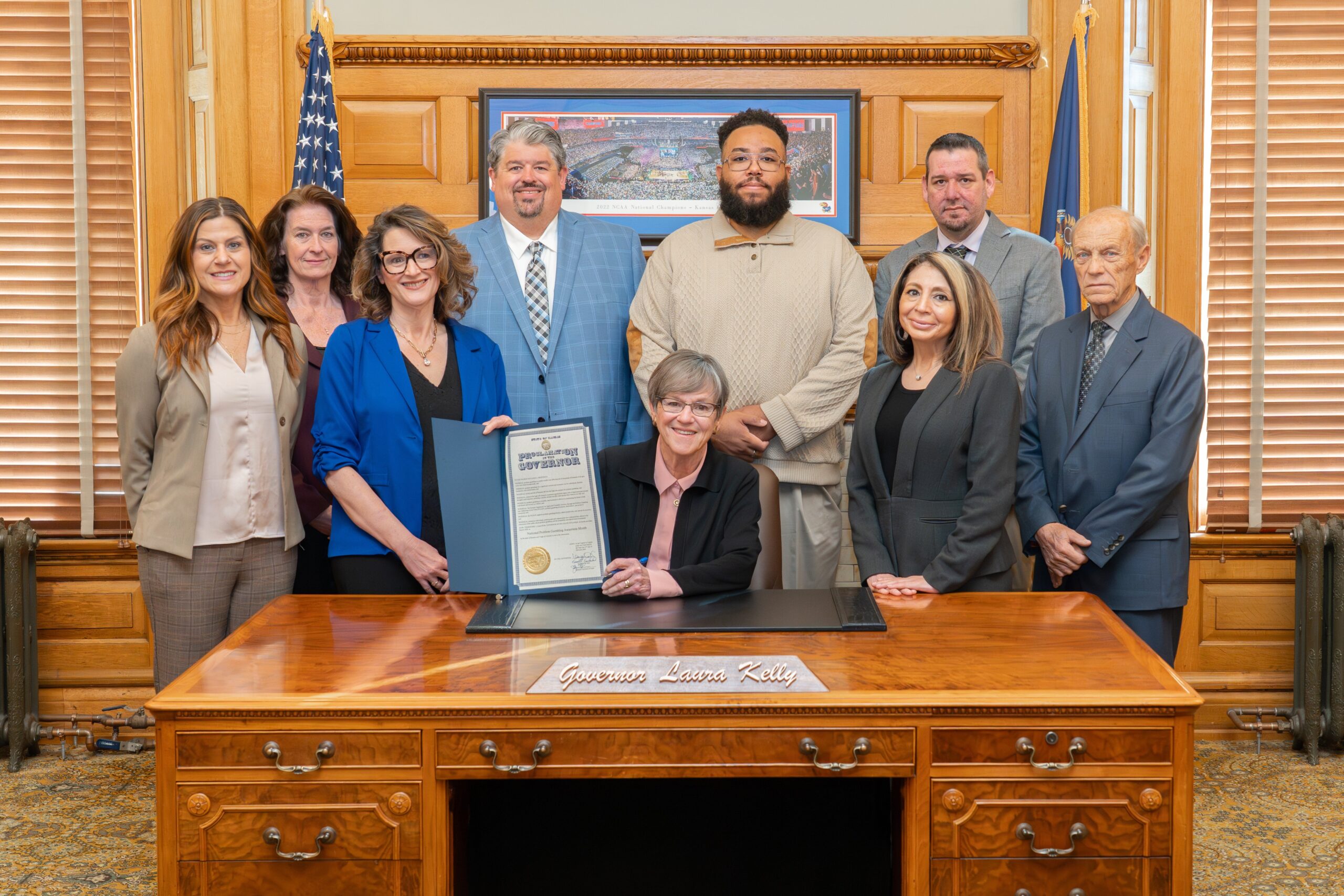 Group photo with Gov. Laura Kelly